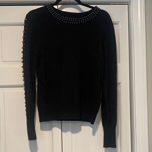Ann Taylor Black Studded Women's Sweater